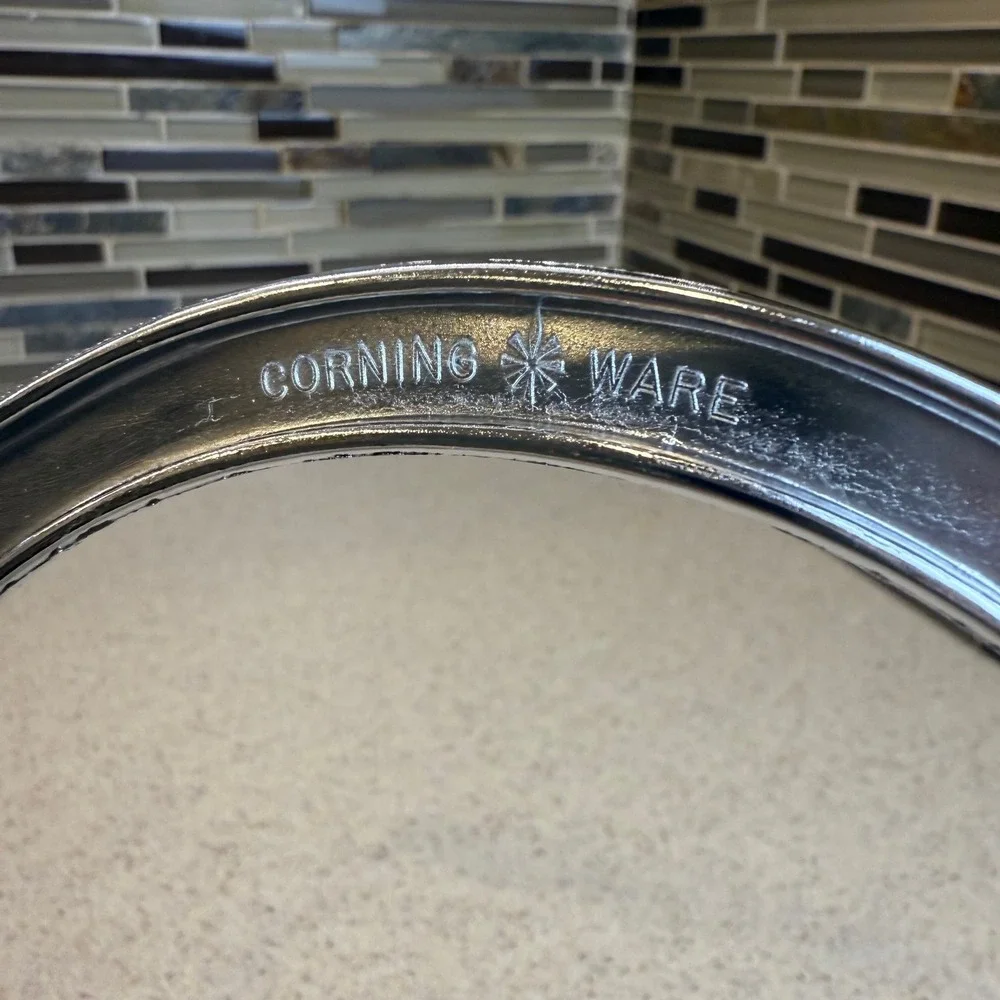 VTG West Bend Slow‎ Cooker Glass Replacement Lid 4/5/6Qt & Corning Metal Trivet